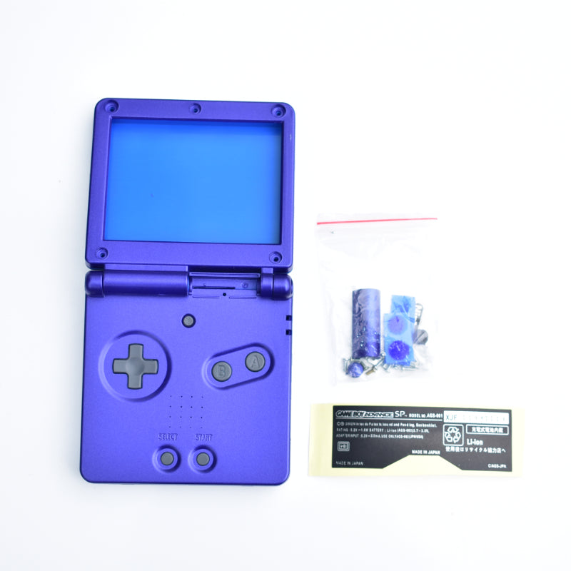 Blue Game Boy Advance SP Shell with parts