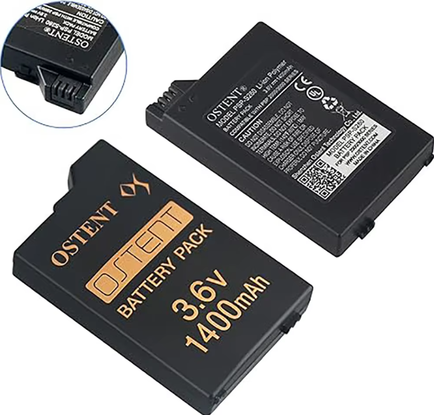 OSTENT Battery 1400mAh 3.6V for Sony PSP 2000/3000