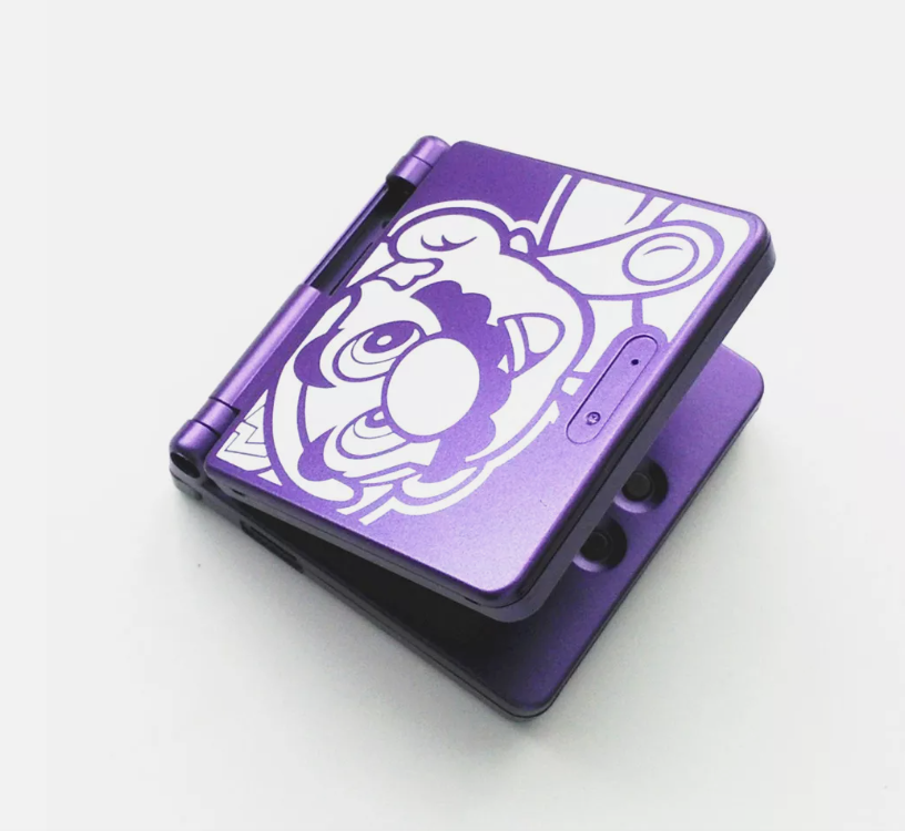Game Boy Advance SP Purple Mario Bitme NZ - Main Image