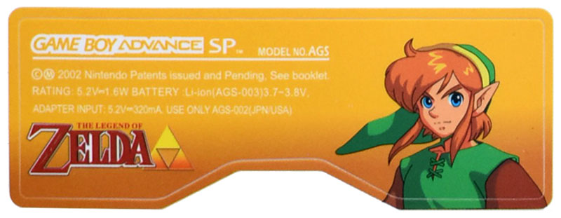 Game Boy Advance SP Stickers