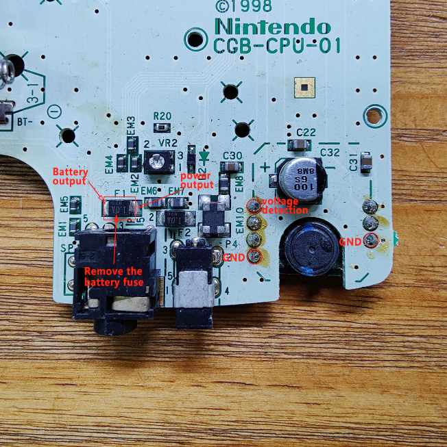 Game Boy Color Rechargeable Battery Mod - FUNNYPLAYING