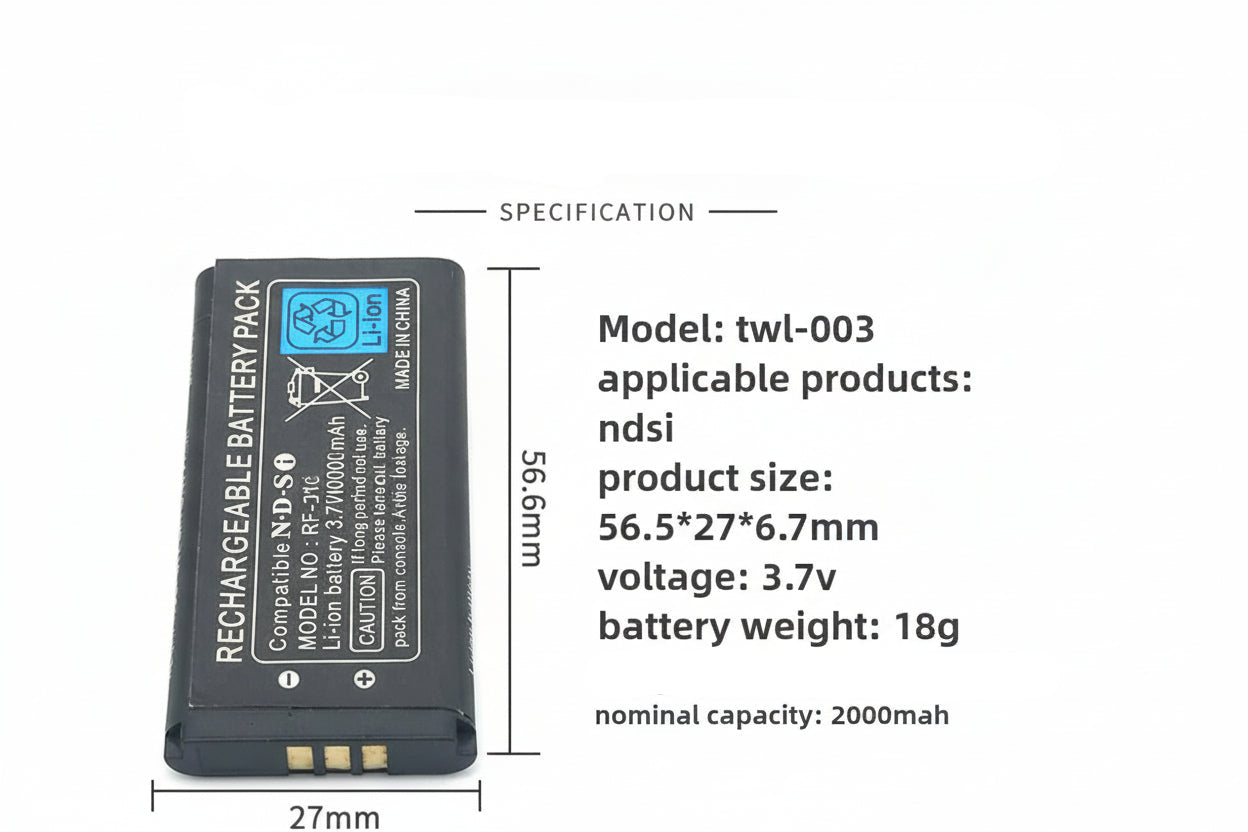 Nintendo DSi and NDSiL TWL-003 3.7V 2000mAh