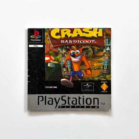 Instruction manual for crash bandicoot PS1 platinum game