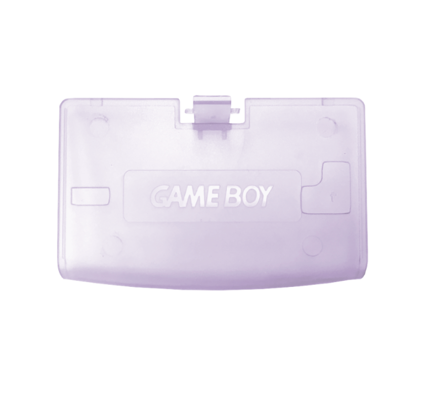 GBA Game Boy Advance Battery Lid in Transparent Atomic Purple