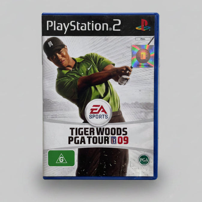 PlayStation 2 game case for 'Tiger Woods PGA Tour 09' 