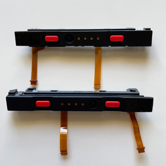 Left and Right Rail with Red Buttons for Nintendo Switch Joy-Con