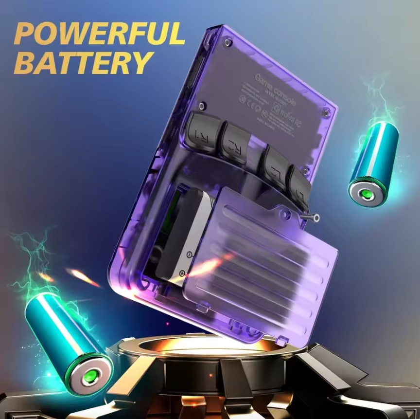 BOYHOM R36XX Retro Handheld Game Console battery