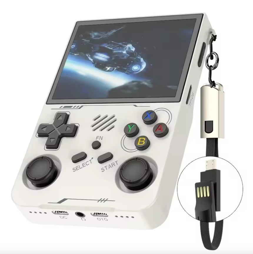 BOYHOM R36XX Retro Handheld Game Console White
