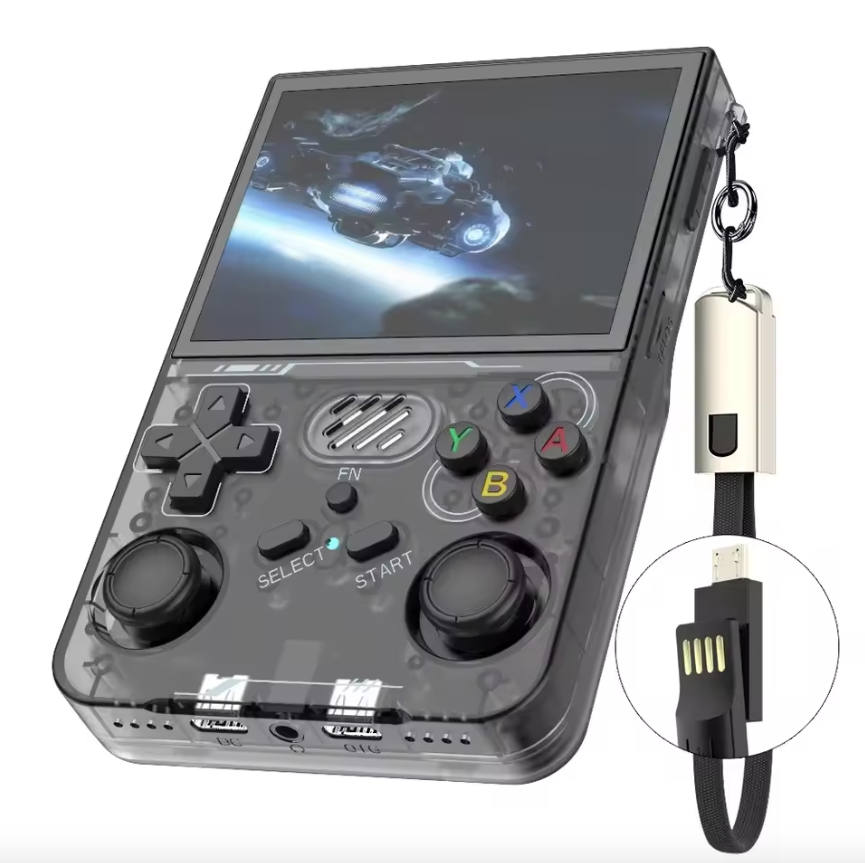 BOYHOM R36XX Retro Handheld Game Console Black
