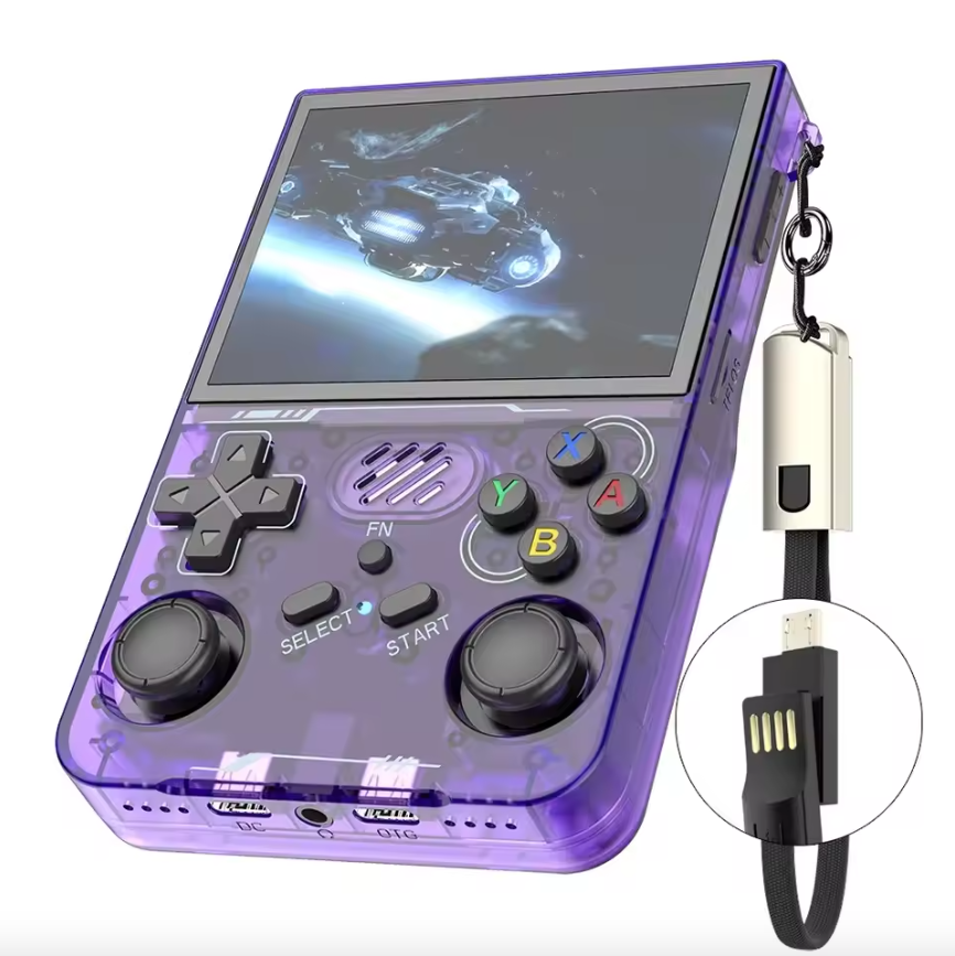 BOYHOM R36XX Retro Handheld Game Console Purple

