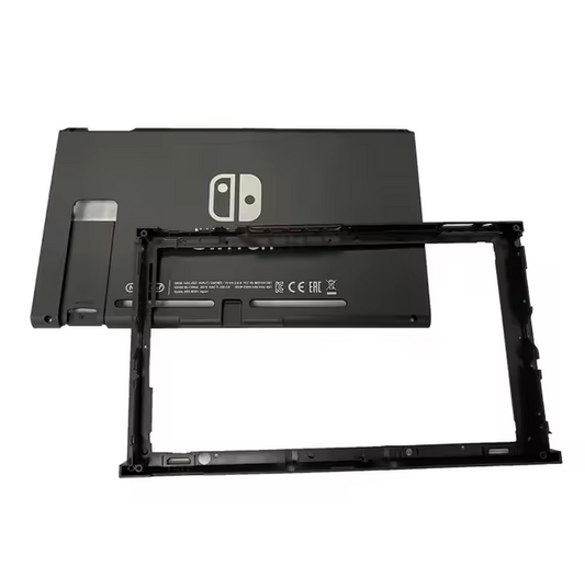 Black Nintendo Switch console frame on a white background