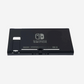 Back view of a Nintendo Switch console on a white background