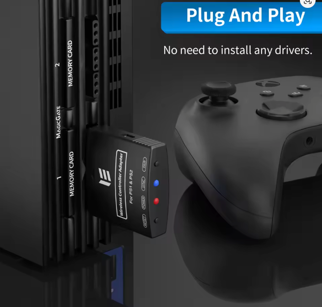 Wireless Adapter for PS1 and PS2