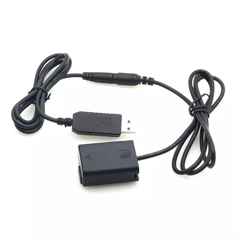 NP-FW50 Dummy Battery - Power Bank (5V 2A) USB Adapter For AC-PW20 Sony NEX-3