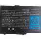 Rechargeable battery pack with warning labels on a white background