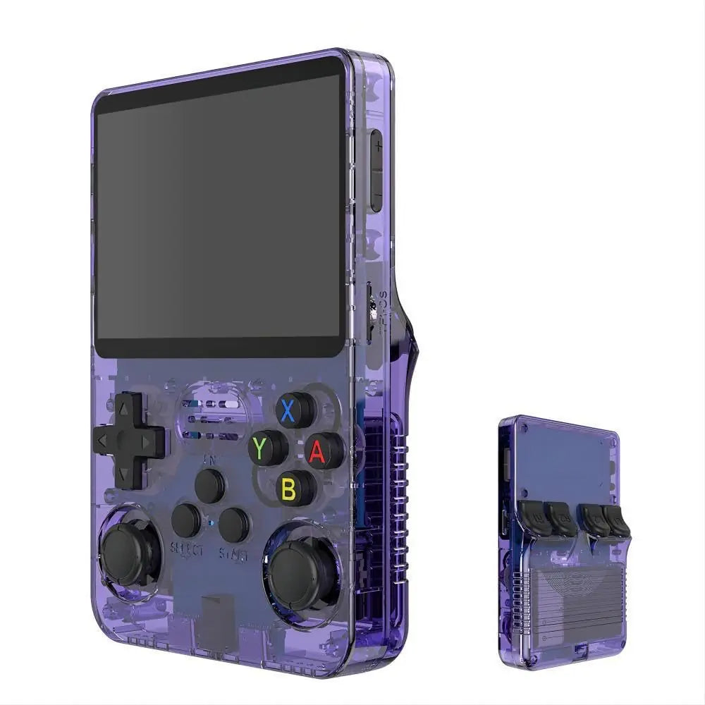 R36S Handheld Gaming Console Purple