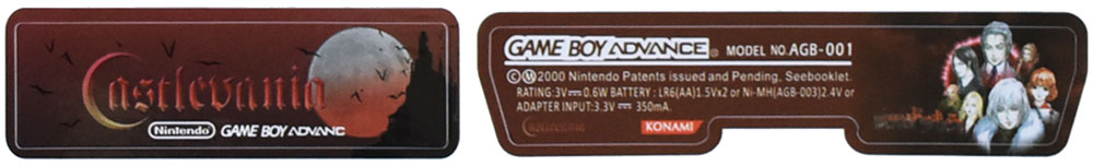 Game Boy Advance Stickers