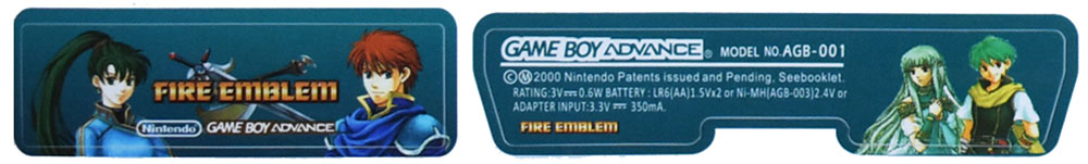 Game Boy Advance Stickers