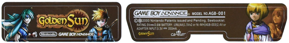 Game Boy Advance Stickers