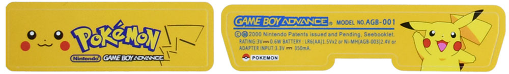 Game Boy Advance Stickers