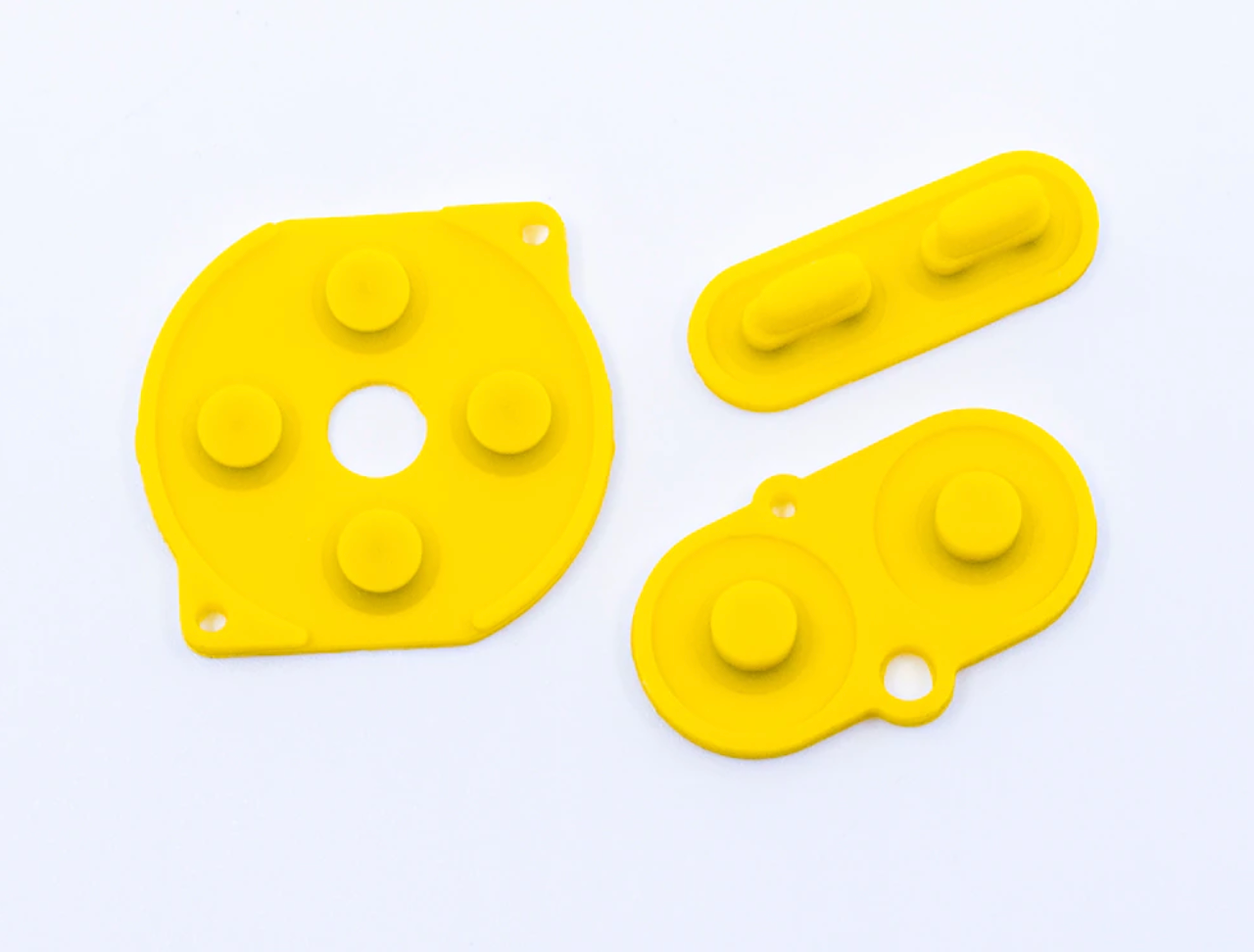 Yellow Silicone Pads For The Nintendo Game Boy Color