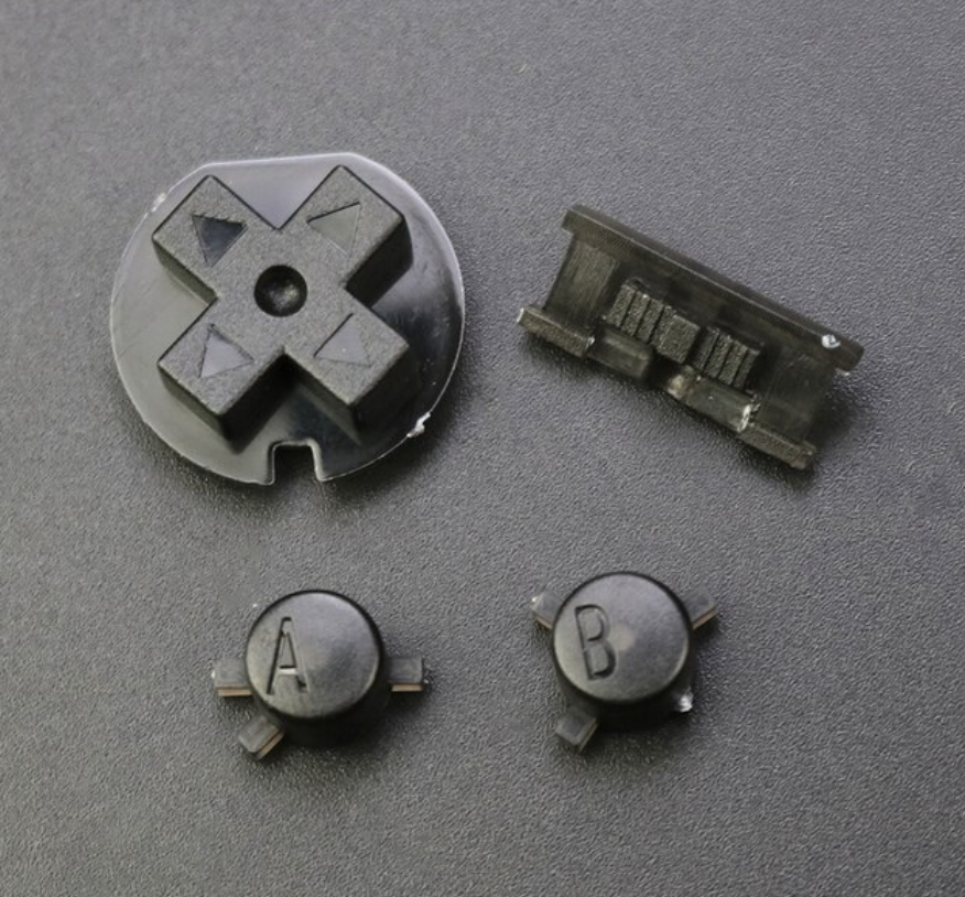 Game Boy Color Buttons Black